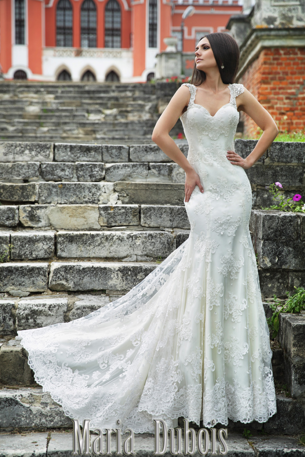 кружевное свадебное платье с открытой спиной